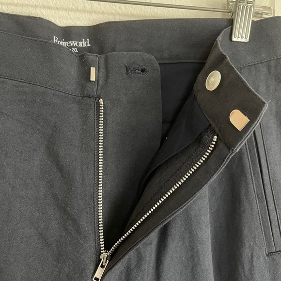 Entireworld. Navy Pleated Trousers - Picture 5 of 7